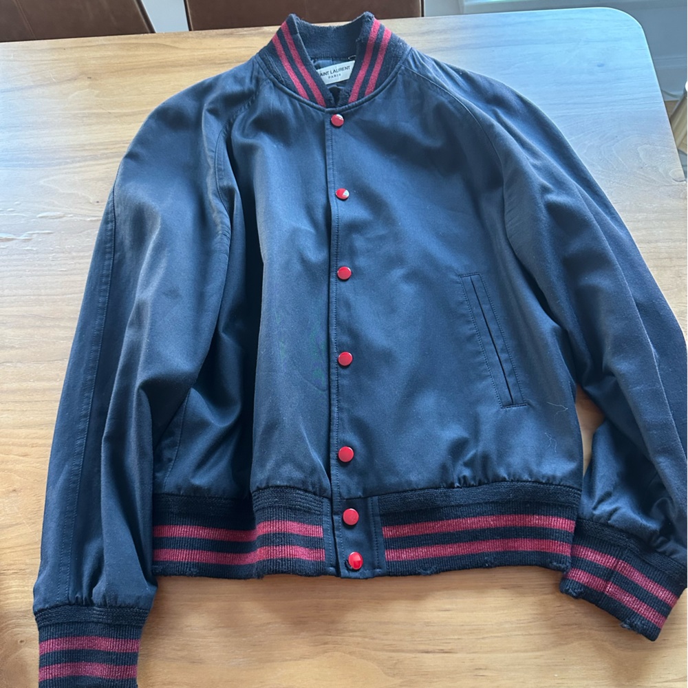 Saint Laurent teddy in wool jacket size 48